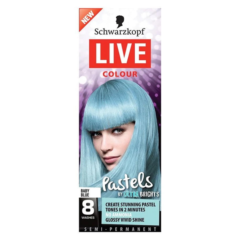 Schwarzkopf Hair Color Live Color Pastels By Ultra Brights Baby Blue |  Head2Toes Beauty Store UAE