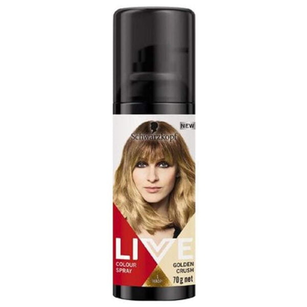 Schwarzkopf Hair Color 70g Live Color Spray Golden Crush