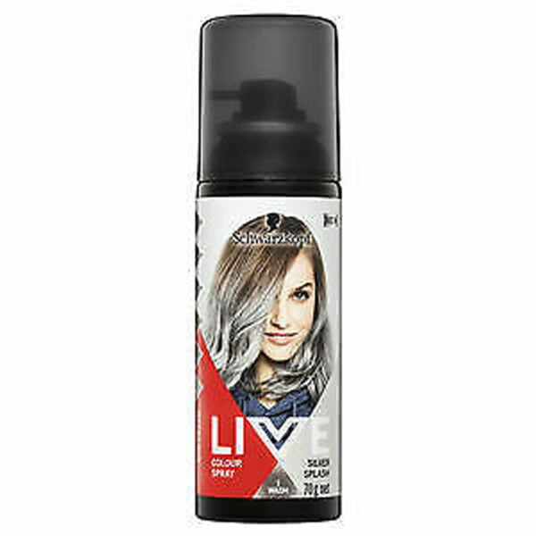 Schwarzkopf Hair Color 70g Live Color Spray Silver Splash