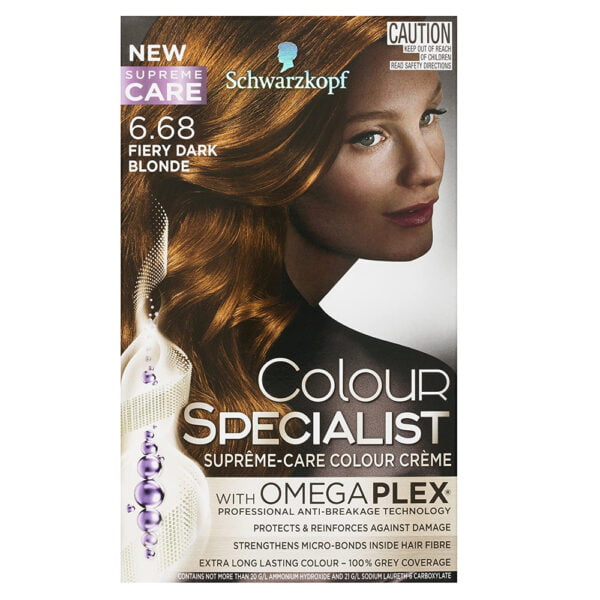 Schwarzkopf Hair Color Specialist 6.68 Fiery Dark Blonde