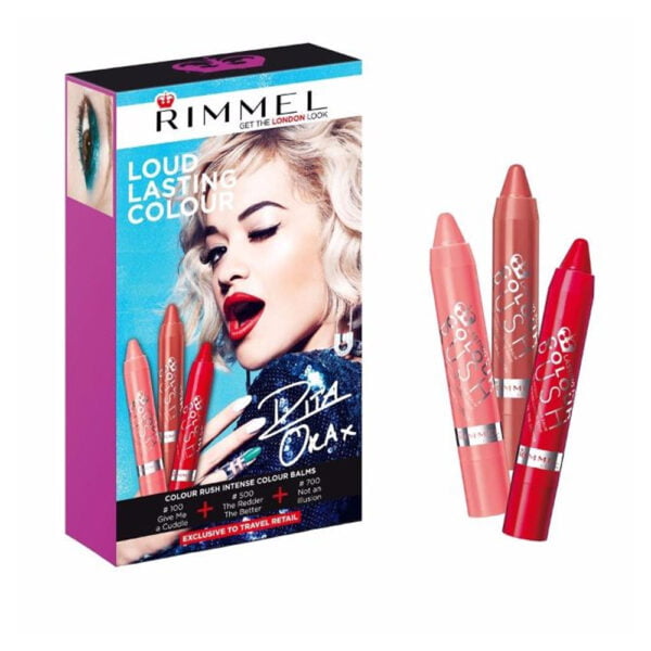 Rimmel Lip Balm Loud Lasting Color 3pcs