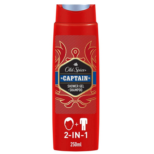 Old Spice Shower Gel and Shampoo 250ml Captain