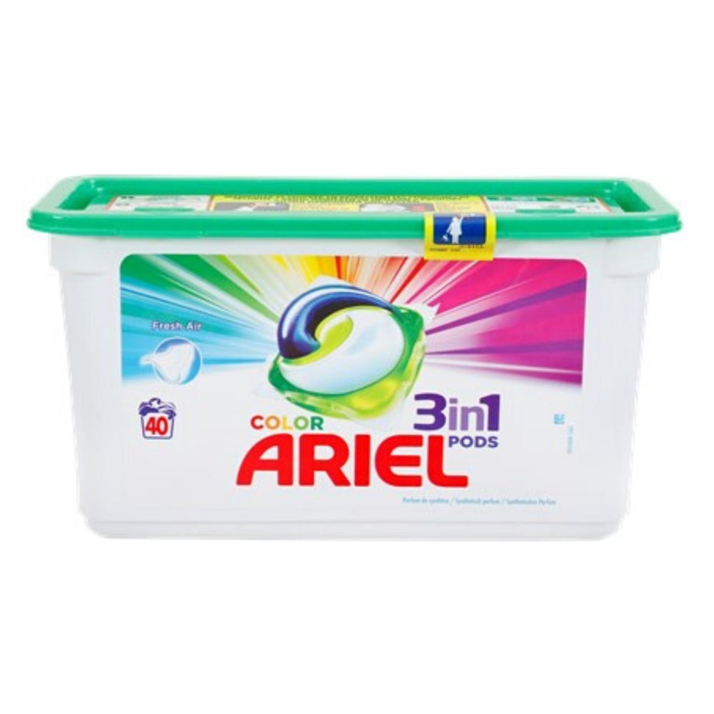 Ariel Clothe Wash Color 3in1 Pods 40Tab | Head2Toes Beauty Store UAE