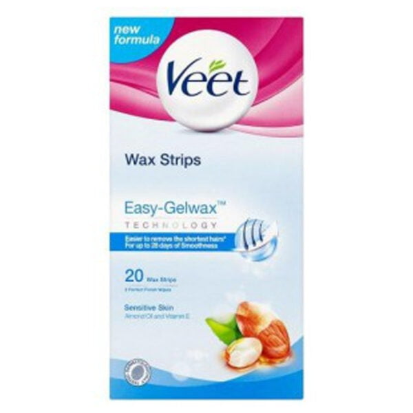 Veet Hair Remover Wax Strips For Sensitive Skin 20pcs