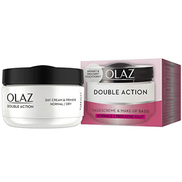 Olaz Day Cream and Primer 50ml Normal Dry Skin Double Action