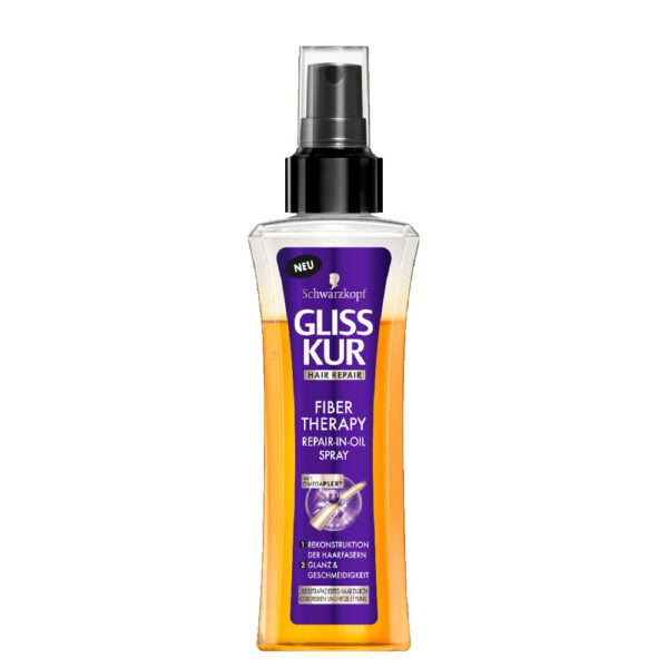 Schwarzkopf Hair Spray 100ml Gliss Kue Repair Oil in Treatment Fiber Therapy