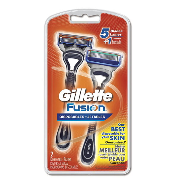 Gillette Fusion 5 Disposable Razors 2 Cartridges