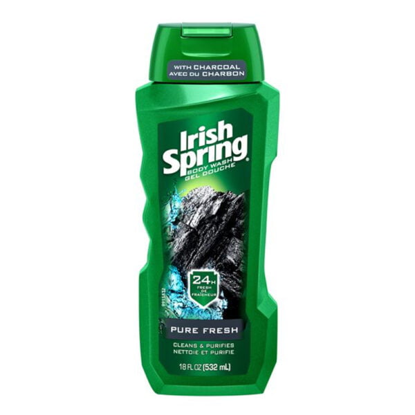 Irish Body Wash 532ml Spring Pure Fresh Charcoal