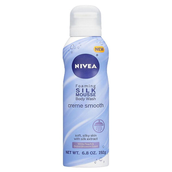 Nivea Body Wash 192g Foaming Silk Mousse Creme Smooth