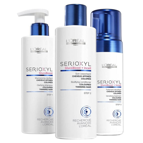 Loreal Serioxyl Gluco Boost Kit 2 for Coloured Thinning Hair