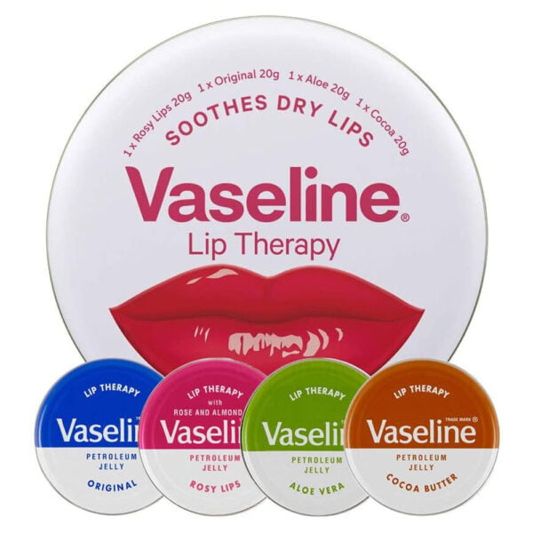 Vaseline Lip Therapy Soothes Dry Lips 4pcs set