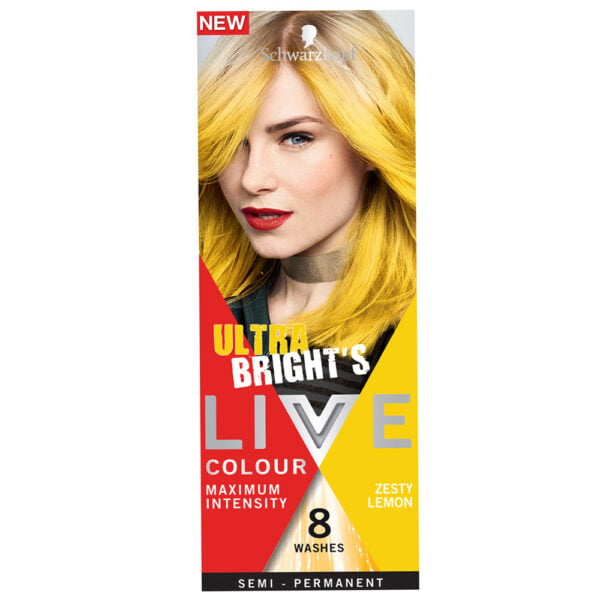 Schwarzkopf Hair Color Live Colour Ultra Brights Zesty Lemon Semi Permanent