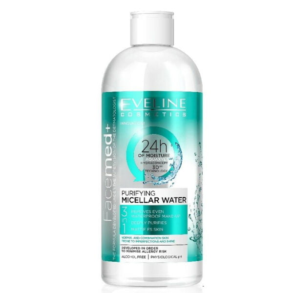 Eveline Makeup Remover 400ml Facemed Purifying Micellar Water