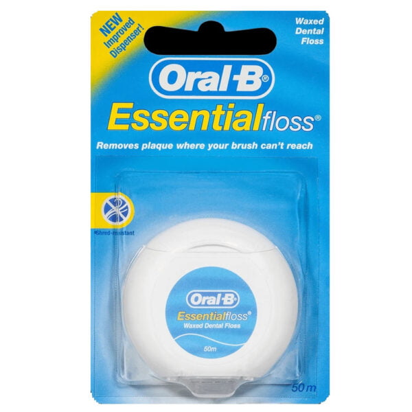 Oral B Dental Floss 50m Waxed Essential Floss