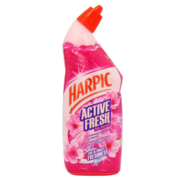 Harpic Cleaning Gel Toilet 750ml Active Fresh Pink Blossom