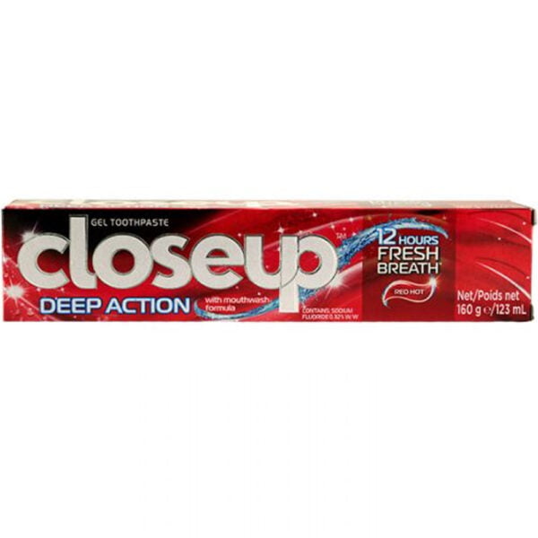 Closeup Toothpaste 160g Deep Action Red Hot