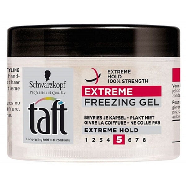 Schwarzkopf Gel 200ml Taft Extreme Freezing Pot Hold 5