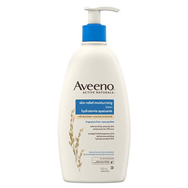 Aveeno Body Lotion 532ml Active Naturals Skin Relife With Shea Butter