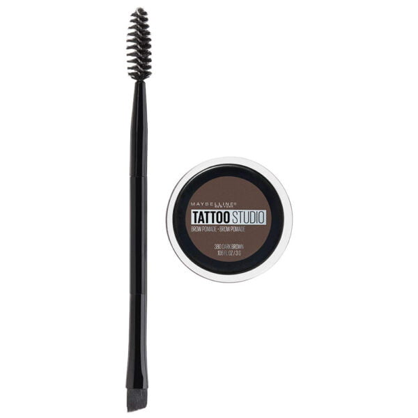 Maybelline Brow Shadow 3g Tattoo Studio Brow Pomade 380 Deep Brown