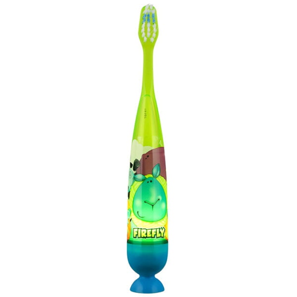 Firefly Toothbrush with Flashing Light Timer and Suction Cup