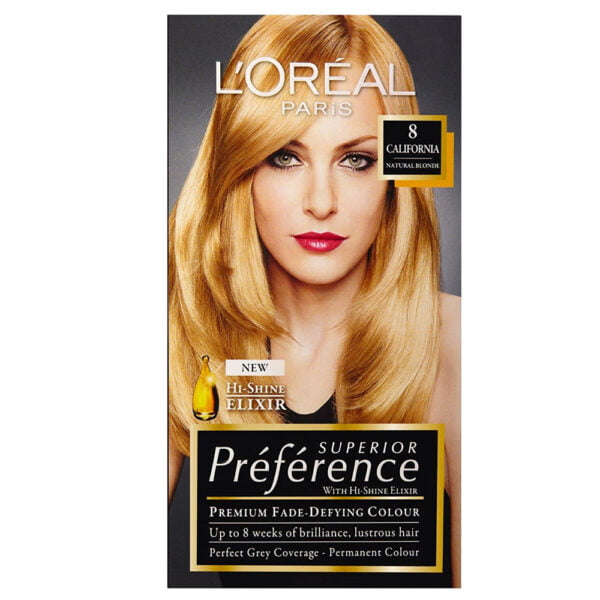 Loreal Hair Color Preference 8 California Naltural Blonde