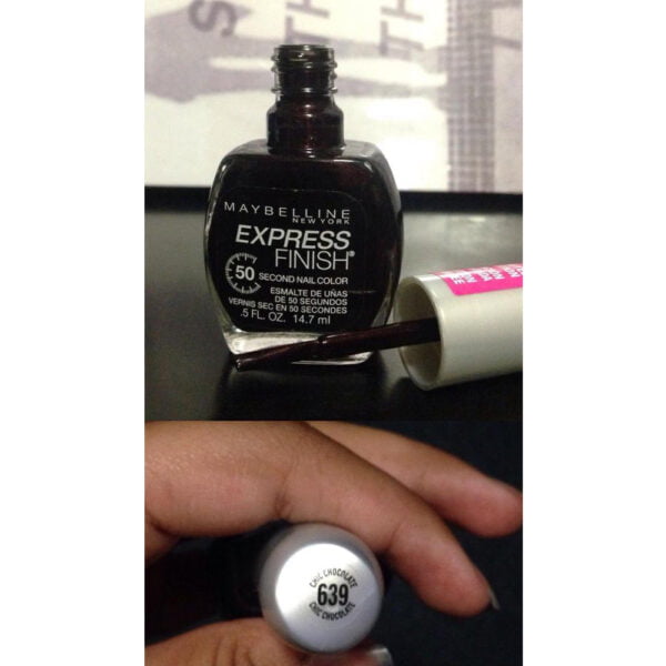 Maybelline Nail Polish 14.7ml Express Finish 639 Chic Chocolate