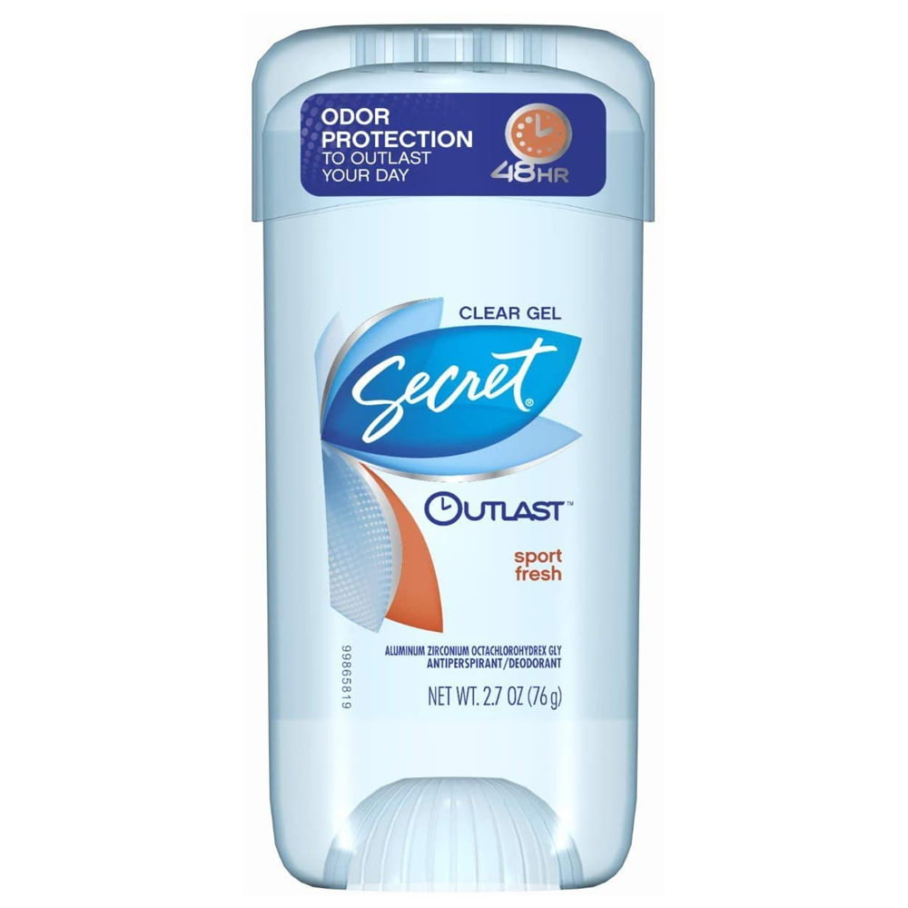 Secret Deodorant Stick 76g Clear Gel Outlast Sport Fresh 1 Secret Deodorant Stick 76g Clear Gel Outlast Sport Fresh