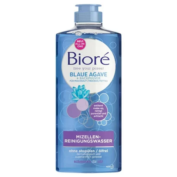 Biore Micellar Water 300ml Blaue Agave and Baking Soda