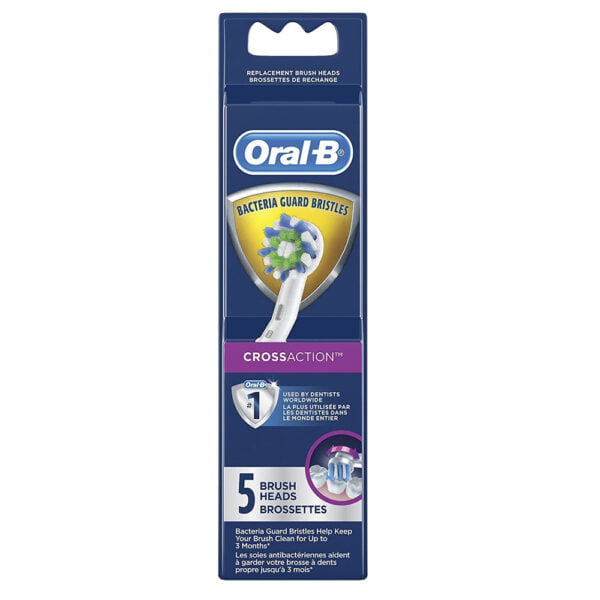 Oral B Power Cross Action Electric Brush Head Refills 5 Count