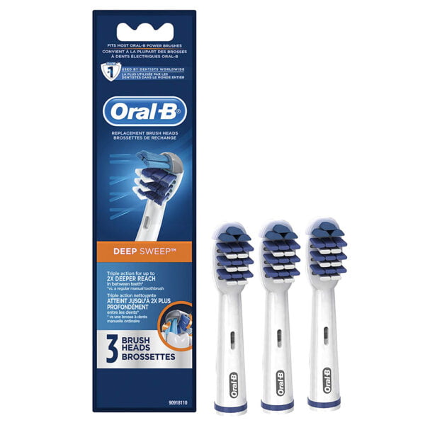Oral B Electric Brush Heads Refill Deep Sweep 3 Count