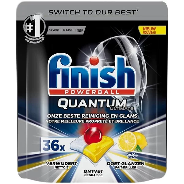 Finish Dish Washer 36 Tab Quantum Lemon