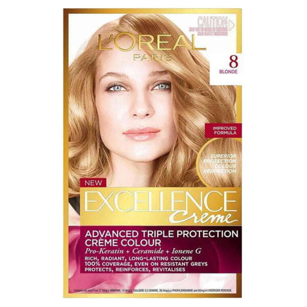 Loreal Hair Color Excellence Creme 8 Blonde