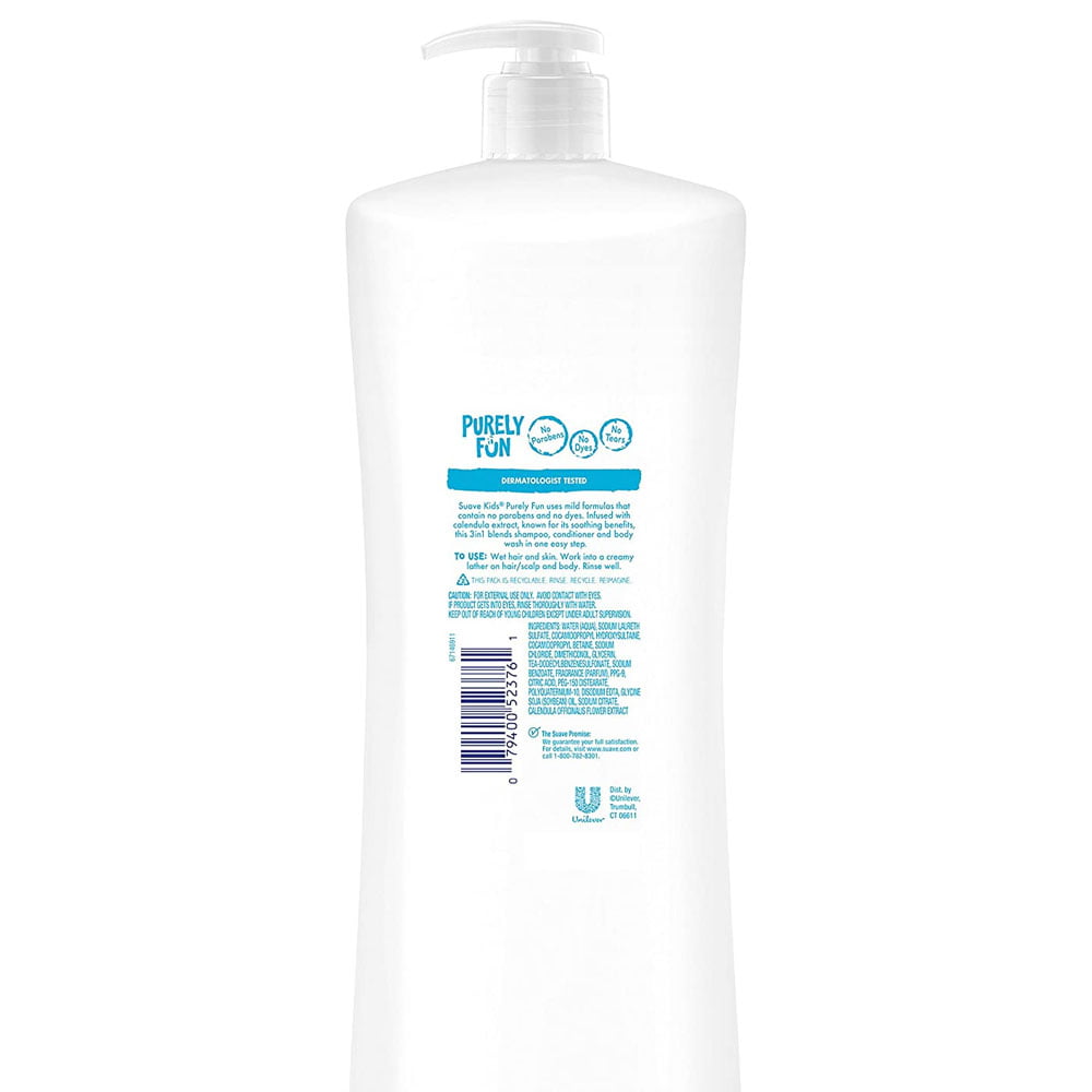 suave Suave Kids 3in1 Shampoo Conditioner Body Wash for a Tear-Free Shower or Bath main image 1