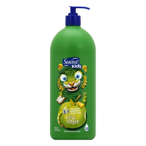 Suave Kids 3 in 1 Shampoo and Conditioner and Bodywash 1.18L Silly Apple