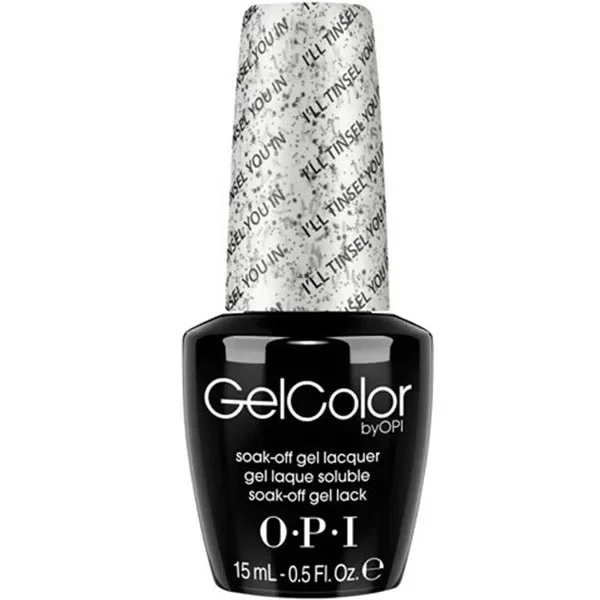 O.P.I Nail Polish 15ml Gel Color F15 I Will Tinsel You In