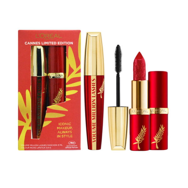 Loreal Cannes Limited Edition Gift Pack Mascara and Lip stick 357 Rose Carpet