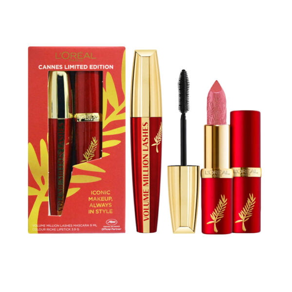 Loreal Cannes Limited Edition Gift Pack Mascara and Lip stick 353 Rose Tendre