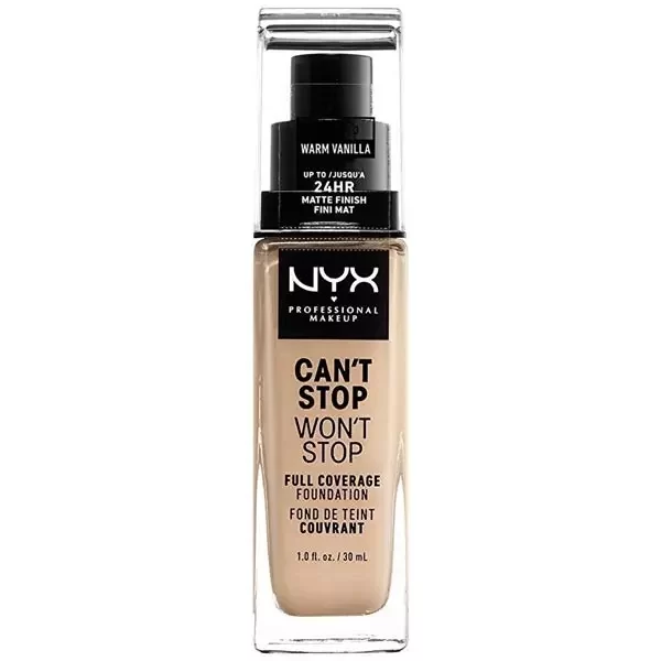 NYX Foundation 30ml Can't Stop Won't Stop 6.3 Warm Vanilla