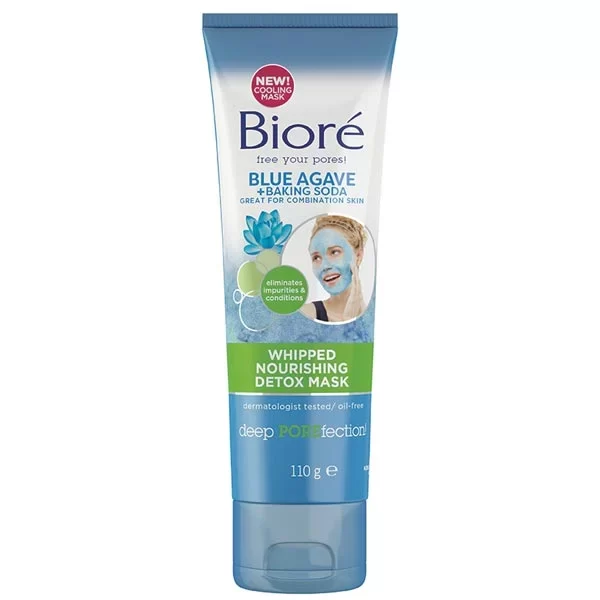 Biore Mask 110g Blue Agave and Baking Soda Whipped Nourishing Detox Mask