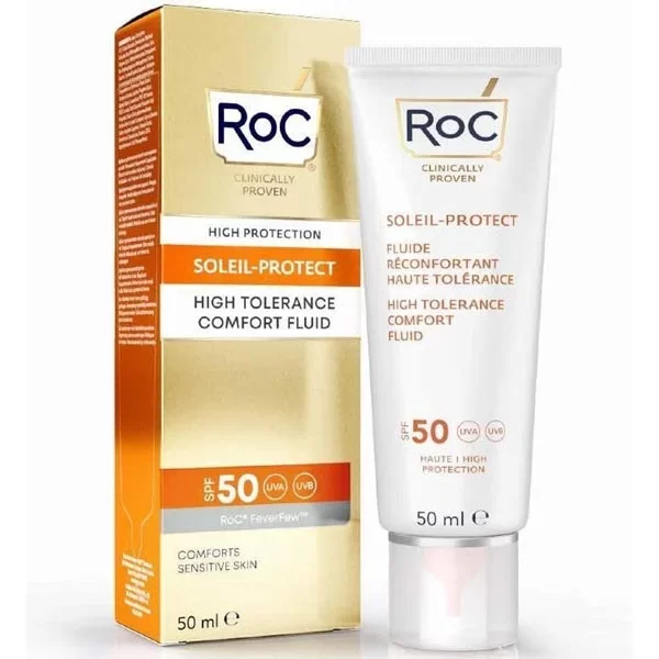 Roc Soleil-Protect High Tolerance Comfort Fluid Sensitive Skin SPF50 50ml
