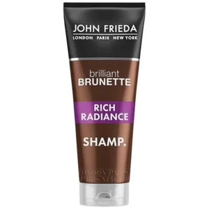 John Frieda Brilliant Brunette Rich Radiance Shampoo 250ml Sweet Almond Oil 