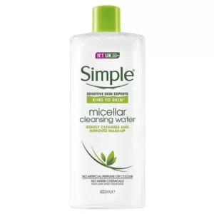 Simple Micellar 400ml Cleansing Water Make Up Remover 