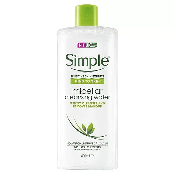 Simple Micellar 400ml Cleansing Water Make Up Remover