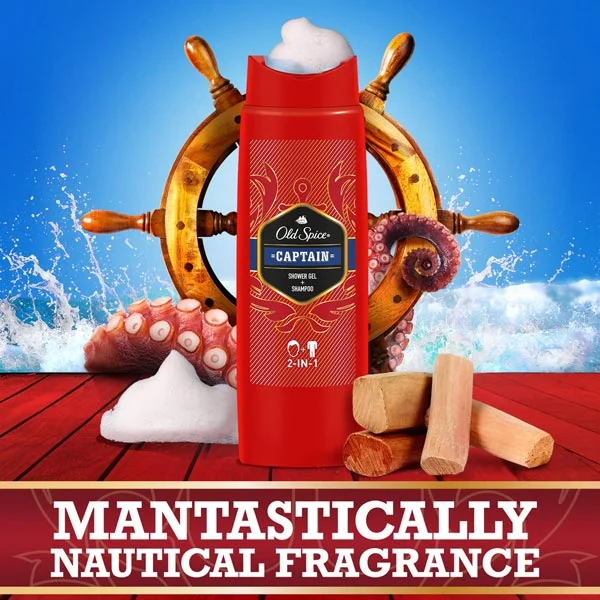 Old Spice Shampoo 250ml Captain 2in1 Shower Gel Old Spice Shampoo 250ml Captain 2in1 Shower Gel