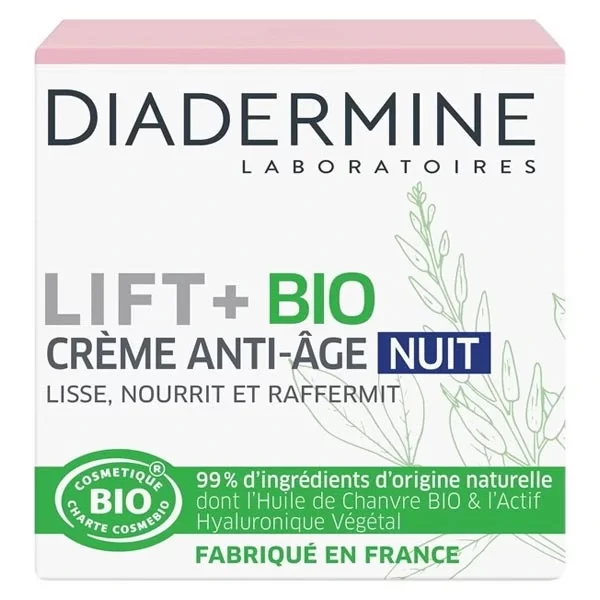 Diadermine Night Cream 50ml Organic Lift+ Anti-Aging