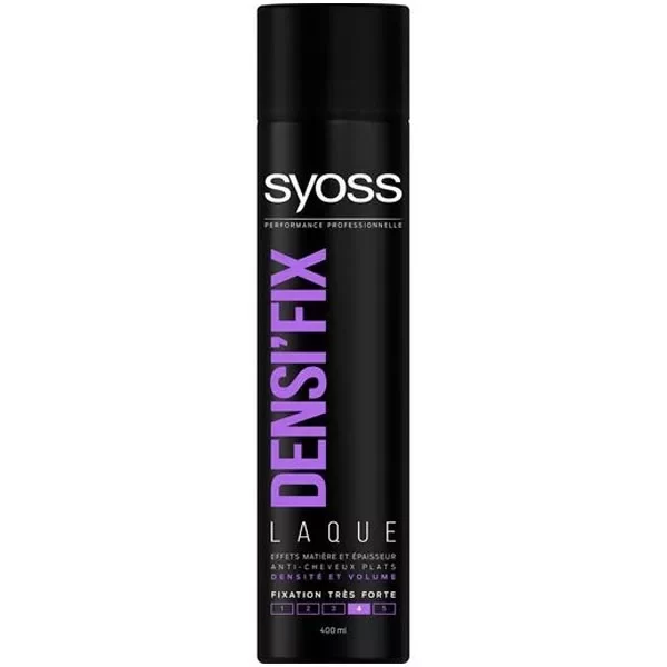 Syoss densi'fix hair spray 400ml laque fixation tres fort