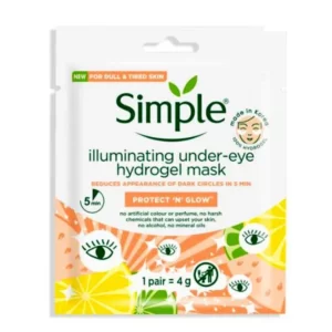 Simple Illuminating Under-Eye Mask 4g Protect Glow 1 Pair 