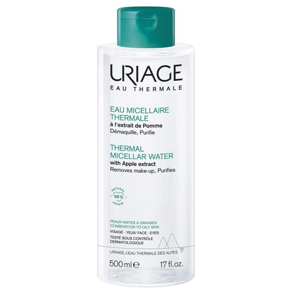 Uriage 500ml Micellar Thermal Water Oily Skin