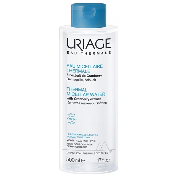 Uriage 500ml Thermal Micellar Water Normal Dry Skins