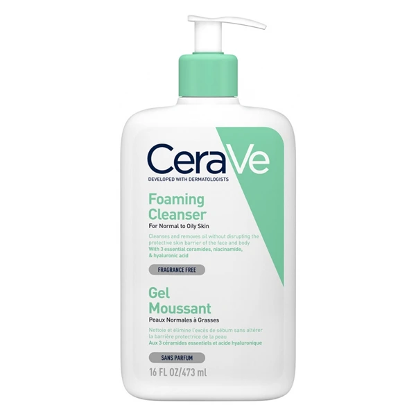 CeraVe Foaming Cleanser 473ML For Normal To Oily Skin